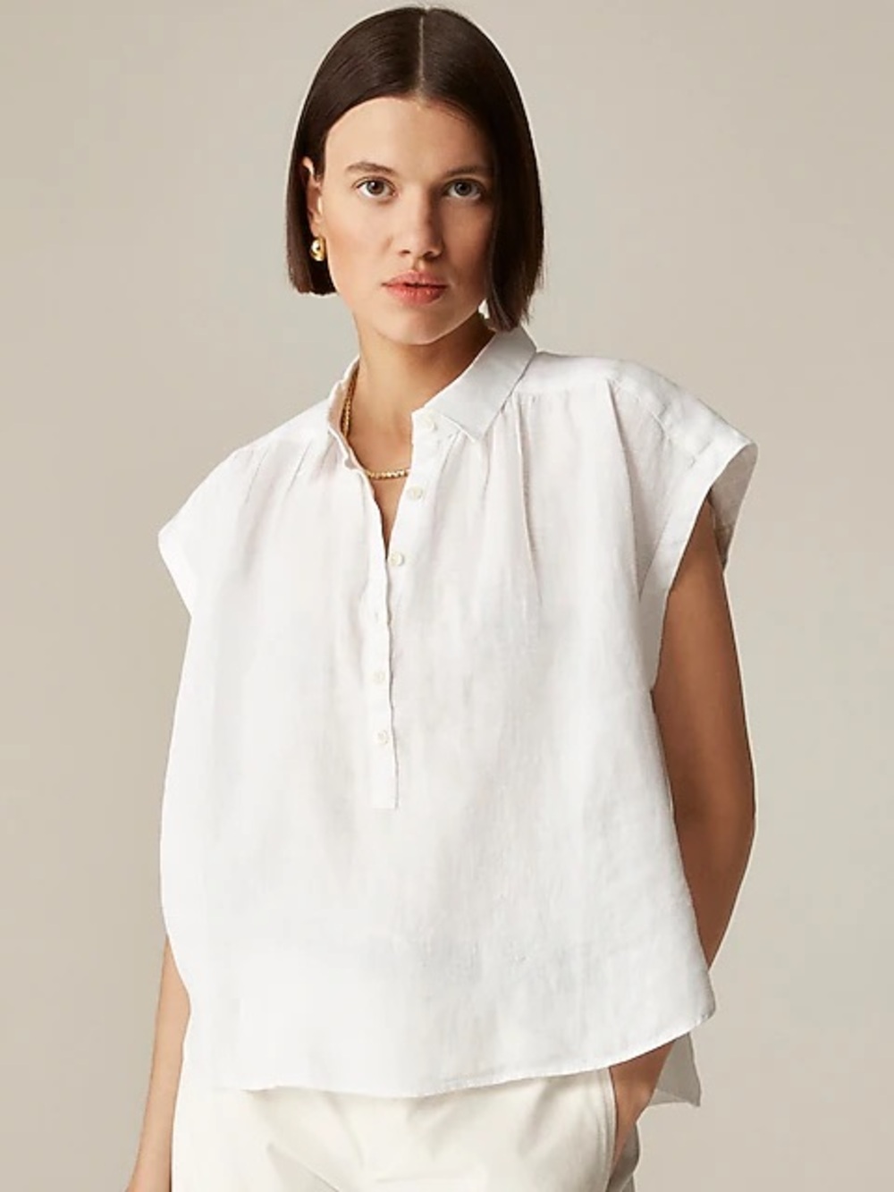 Nwt j.crew Capitaine shirt in Baird McNutt Irish linen